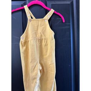 Vintage Toddletime JCPenney Yellow Corduroy Overalls Size 2
